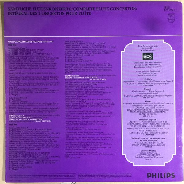 Philips 6775 004 - Wolfgang Amadeus Mozart, Frans Vester, Edward - Image 4
