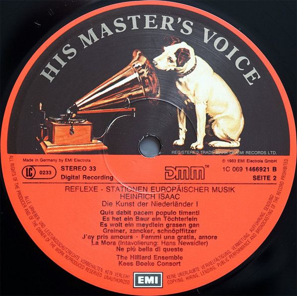 His Master's Voice Digital 1C 069 1466921 - Heinrich Isaac, The - Image 11
