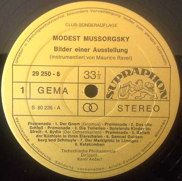 Supraphon 29 250 - 8 - Modest Mussorgsky, The Czech Philharmonic - Image 3