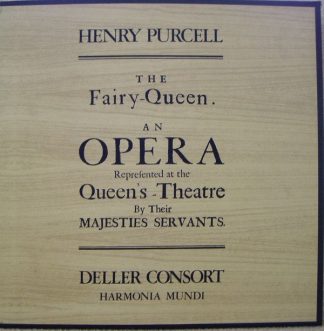Harmonia Mundi HMD-231 - Henry Purcell, Deller Consort - The Fai