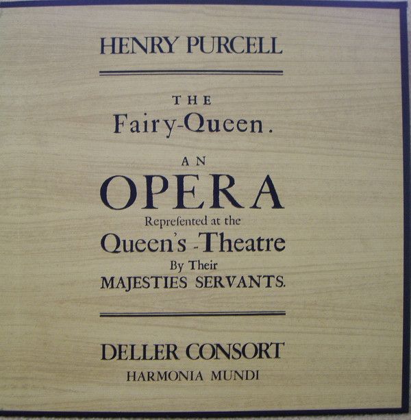 Harmonia Mundi HMD-231 - Henry Purcell, Deller Consort - The Fai