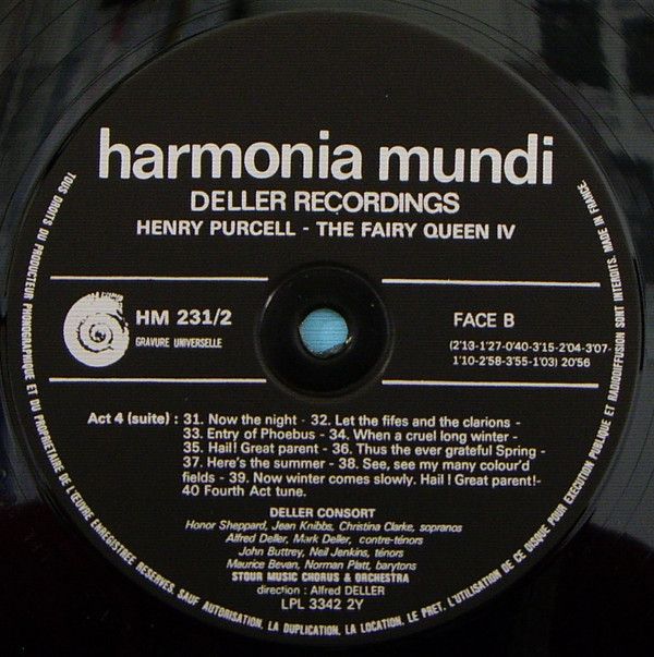 Harmonia Mundi HMD-231 - Henry Purcell, Deller Consort - The Fai - Image 11