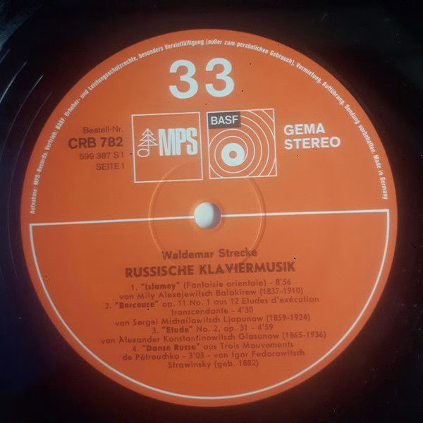 MPS CRB 782 - Waldemar Strecke - Russische Klaviermusik - Image 3