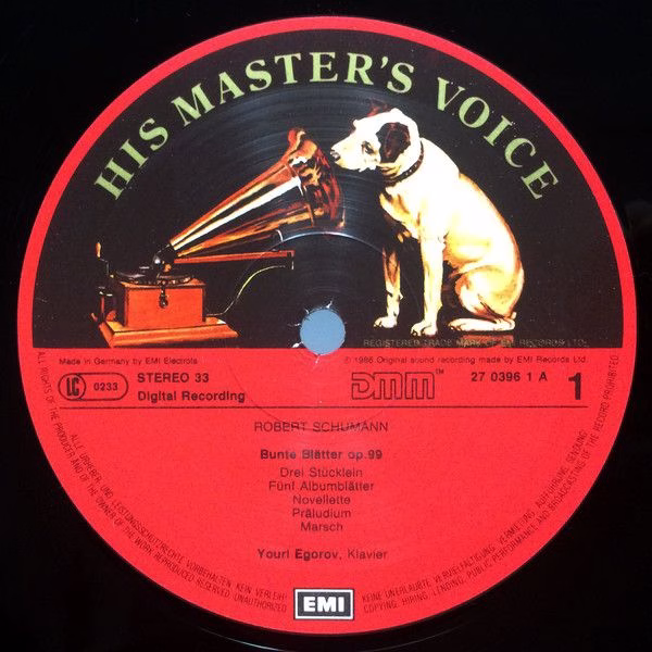 His Master's Voice Digital EL 27 0396 1 - Youri Egorov, Robert S - Image 2