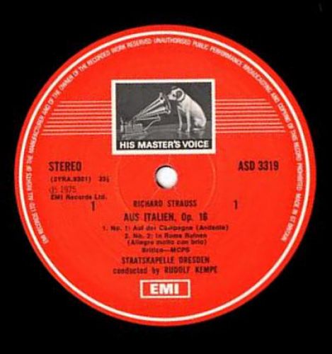 His Master's Voice ASD 3319 - Richard Strauss, Staatskapelle Dre - Image 2