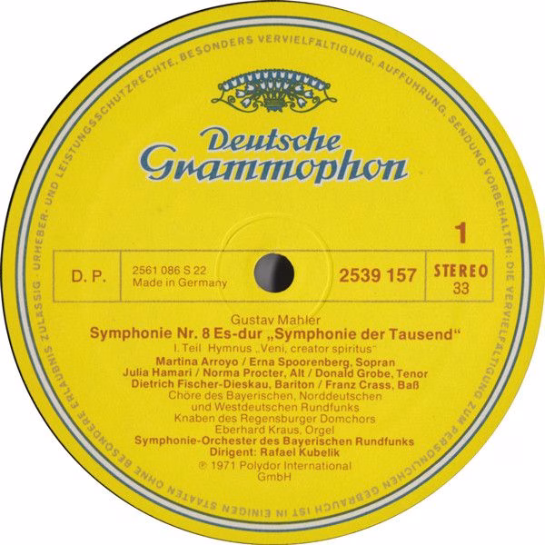 Deutsche Grammophon 2726 053 - Gustav Mahler, Symphonie-Orcheste - Image 2