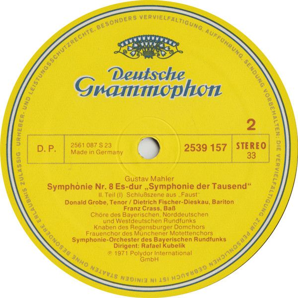 Deutsche Grammophon 2726 053 - Gustav Mahler, Symphonie-Orcheste - Image 3
