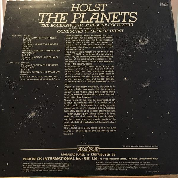 Contour CN 2020 - Gustav Holst, Bournemouth Symphony Orchestra, - Image 2