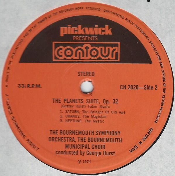 Contour CN 2020 - Gustav Holst, Bournemouth Symphony Orchestra, - Image 4