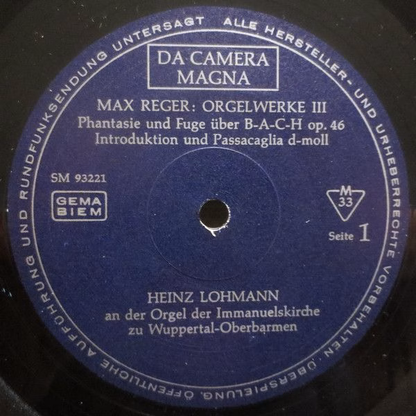 Da Camera Magna SM 93221 - Max Reger, Heinz Lohmann, Max Reger - - Image 3