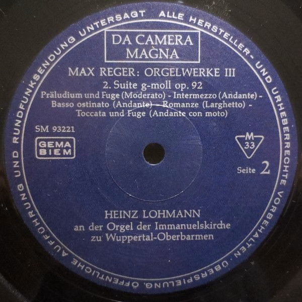 Da Camera Magna SM 93221 - Max Reger, Heinz Lohmann, Max Reger - - Image 4
