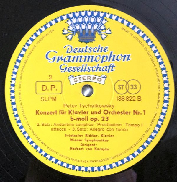 Deutsche Grammophon 138 822 - Pyotr Ilyich Tchaikovsky, Sviatosl - Image 3