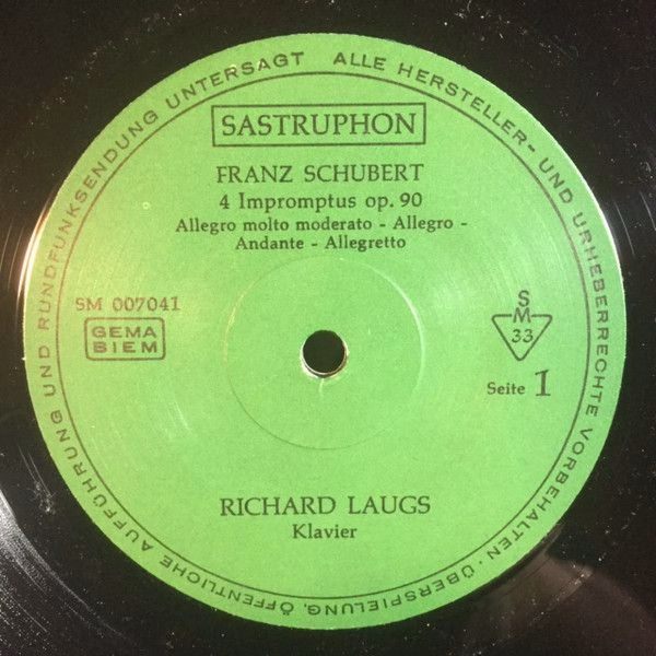 Sastruphon SM 007041 - Franz Schubert, Richard Laugs - Impromptu - Image 3