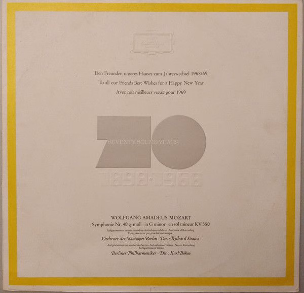 Deutsche Grammophon 642 010 - Wolfgang Amadeus Mozart, Richard S