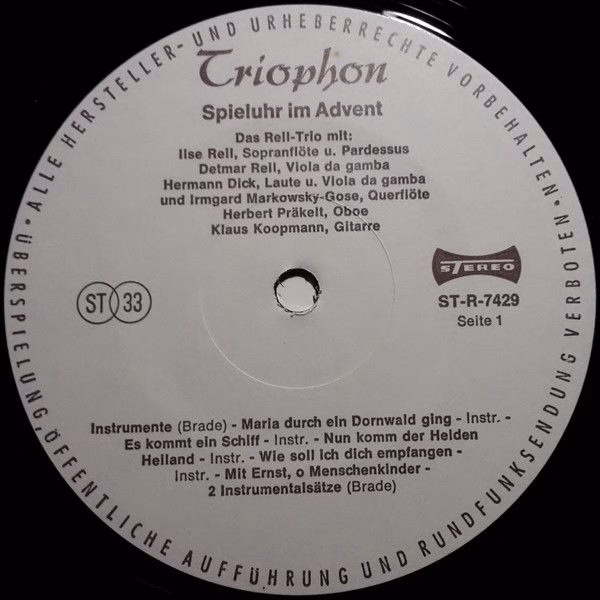 Triophon ST-R-7429 - Das Reil-Trio - Spieluhr Im Advent - Image 2