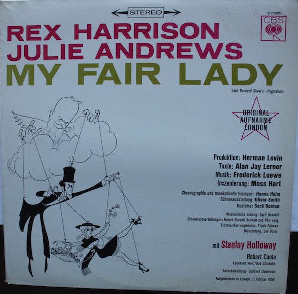 CBS S 70 005 - Rex Harrison, Julie Andrews, Stanley Holloway, Al