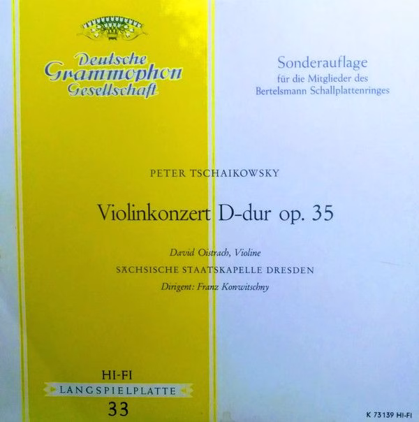 Deutsche Grammophon K 73 139 - Pyotr Ilyich Tchaikovsky, David O