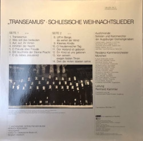 Deutsche Harmonia Mundi HM/IOM 690 D - Reinhard Kammler - 'Trans - Image 2