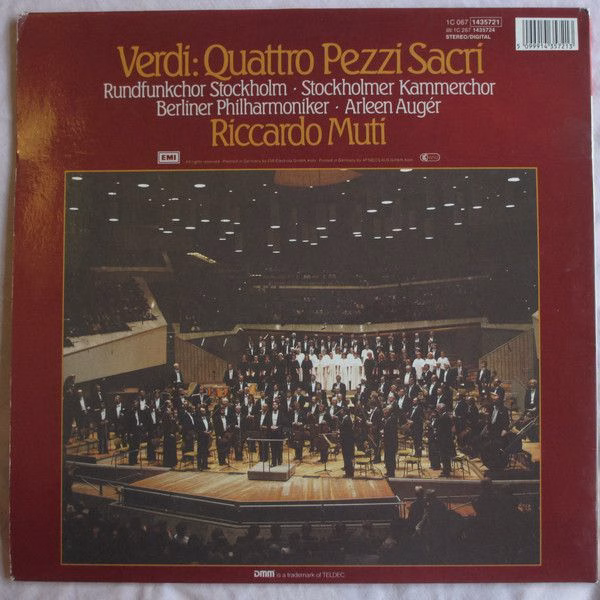His Master's Voice Digital 1C 067 1435721 - Giuseppe Verdi, Radi - Image 2