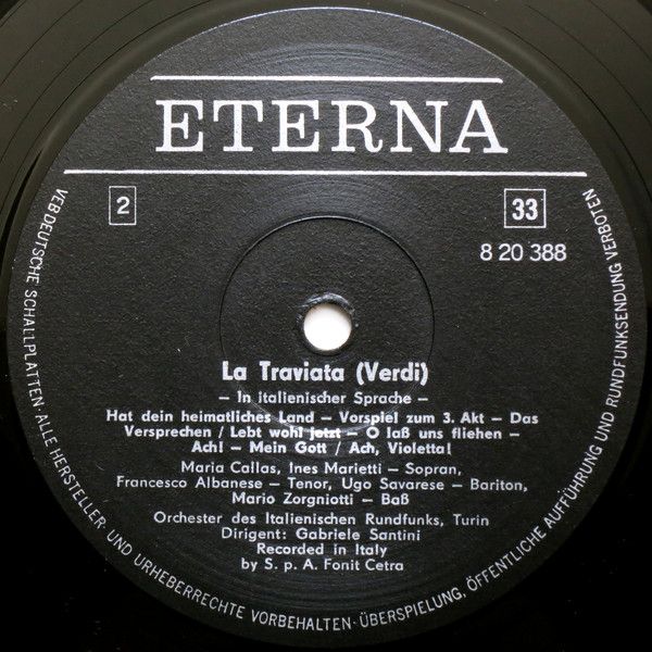 Eterna 8 20 388 - Maria Callas, Giuseppe Verdi, Francesco Albane - Image 4