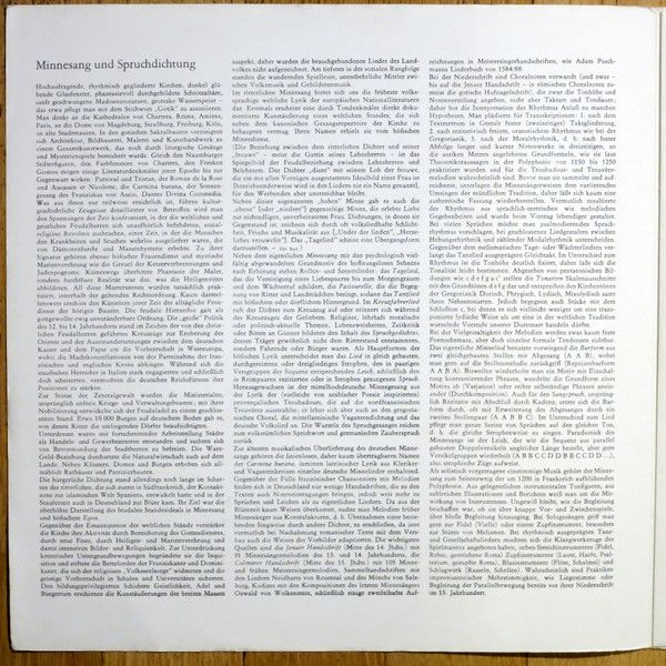 Eterna 8 26 133 - Studio Der Frühen Musik - Minnesang Und Spruch - Image 2