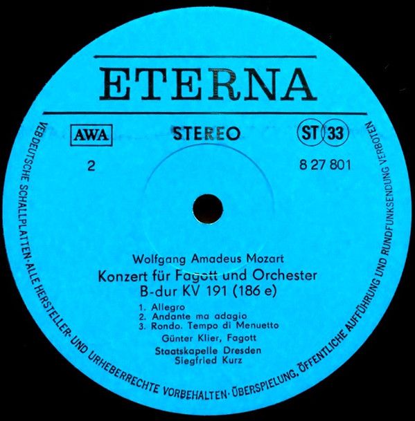 Eterna 8 27 801 - Wolfgang Amadeus Mozart, Oskar Michallik, Günt - Image 4