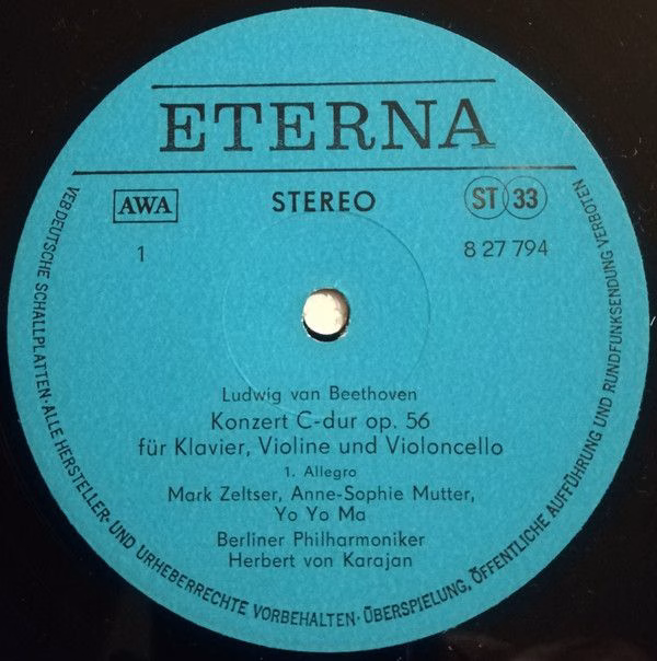 Eterna 8 27 794 - Ludwig van Beethoven, Mark Zeltser, Yo-Yo Ma, - Image 3