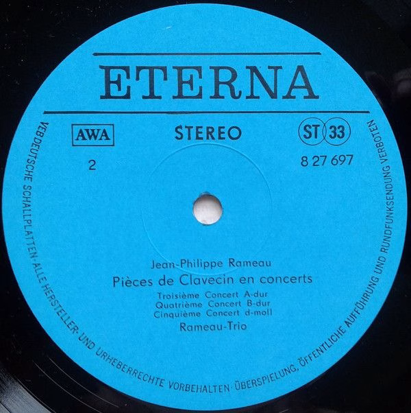 Eterna 8 27 697 - Jean-Philippe Rameau, Rameau-Trio - Pièces de - Image 4