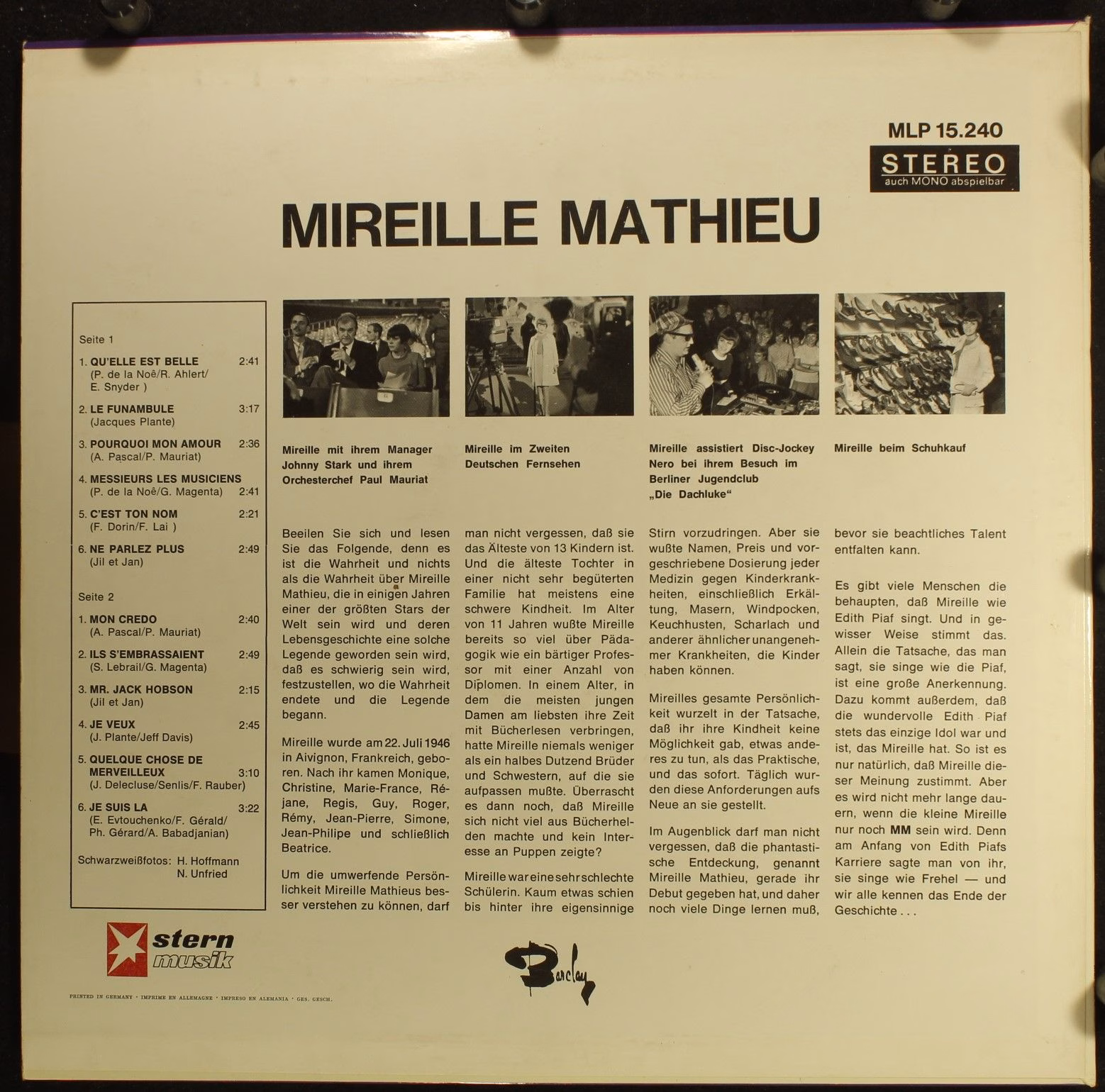Barclay MLP 15.240 - Mireille Mathieu - Mireille Mathieu - Image 2