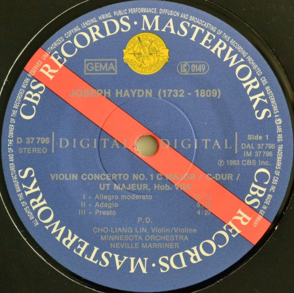 CBS Masterworks Digital D 37796 - Joseph Haydn, Henri Vieuxtemps - Image 3