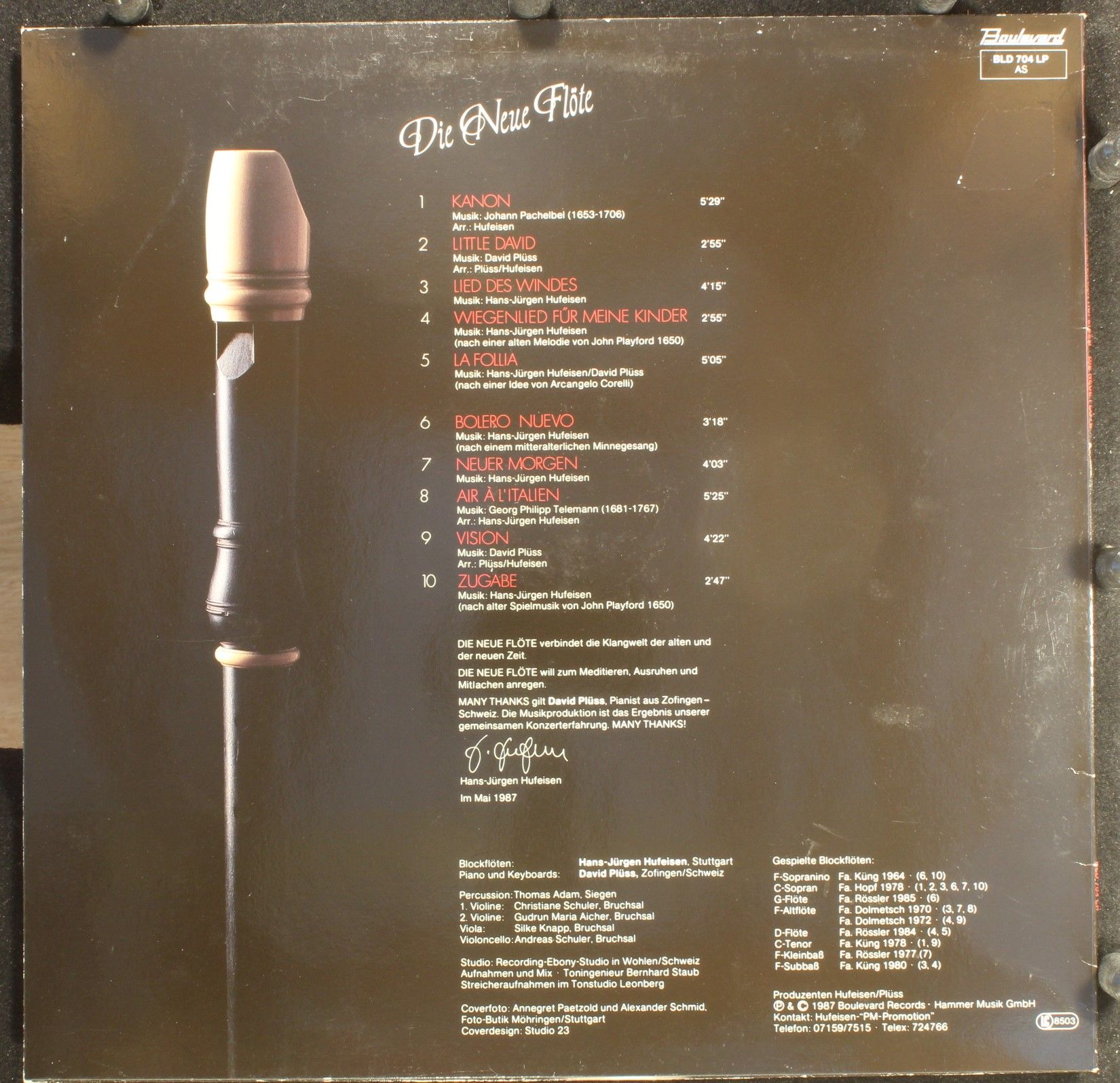 Boulevard Records (3) BLD 704 LP - Hans-Jürgen Hufeisen - Die Ne - Image 3