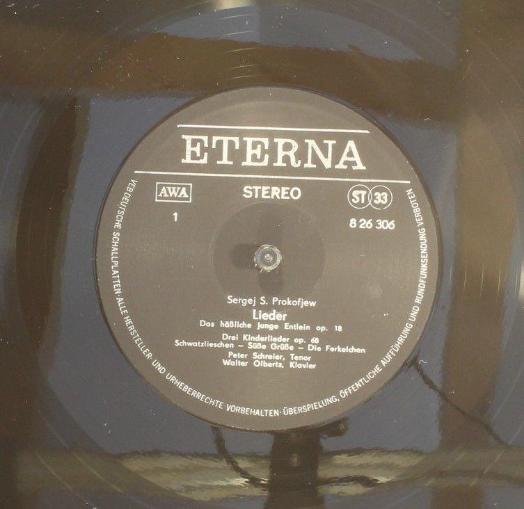 Eterna 8 26 306 - Sergei Prokofiev, Peter Schreier, Walter Olber - Image 3