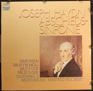 Deutsche Harmonia Mundi 1C 065-99 900 - Joseph Haydn, Manfred Re