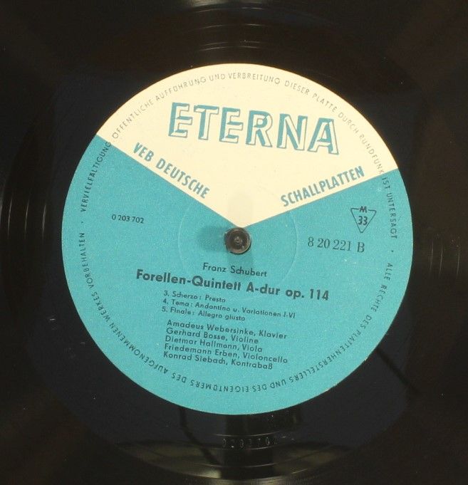 Eterna 8 20 221 - Franz Schubert, Amadeus Webersinke, Gerhard Bo - Image 3