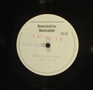 Not On Label 8 27 192 - Kurt Sanderling, Berliner Sinfonie Orche