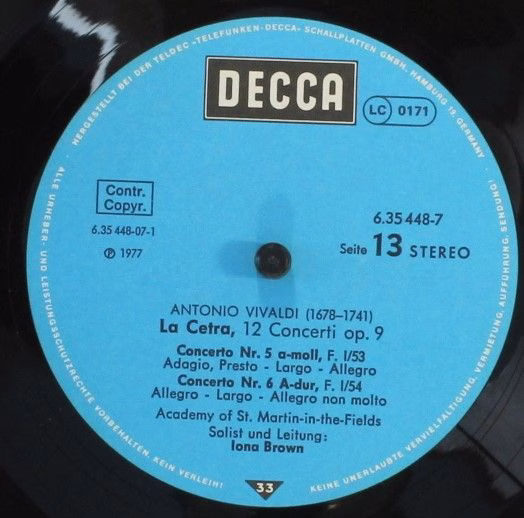 DECCA 6.35448 - Antonio Vivaldi, The Academy Of St. Martin-in-th - Image 15