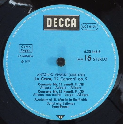 DECCA 6.35448 - Antonio Vivaldi, The Academy Of St. Martin-in-th - Image 18