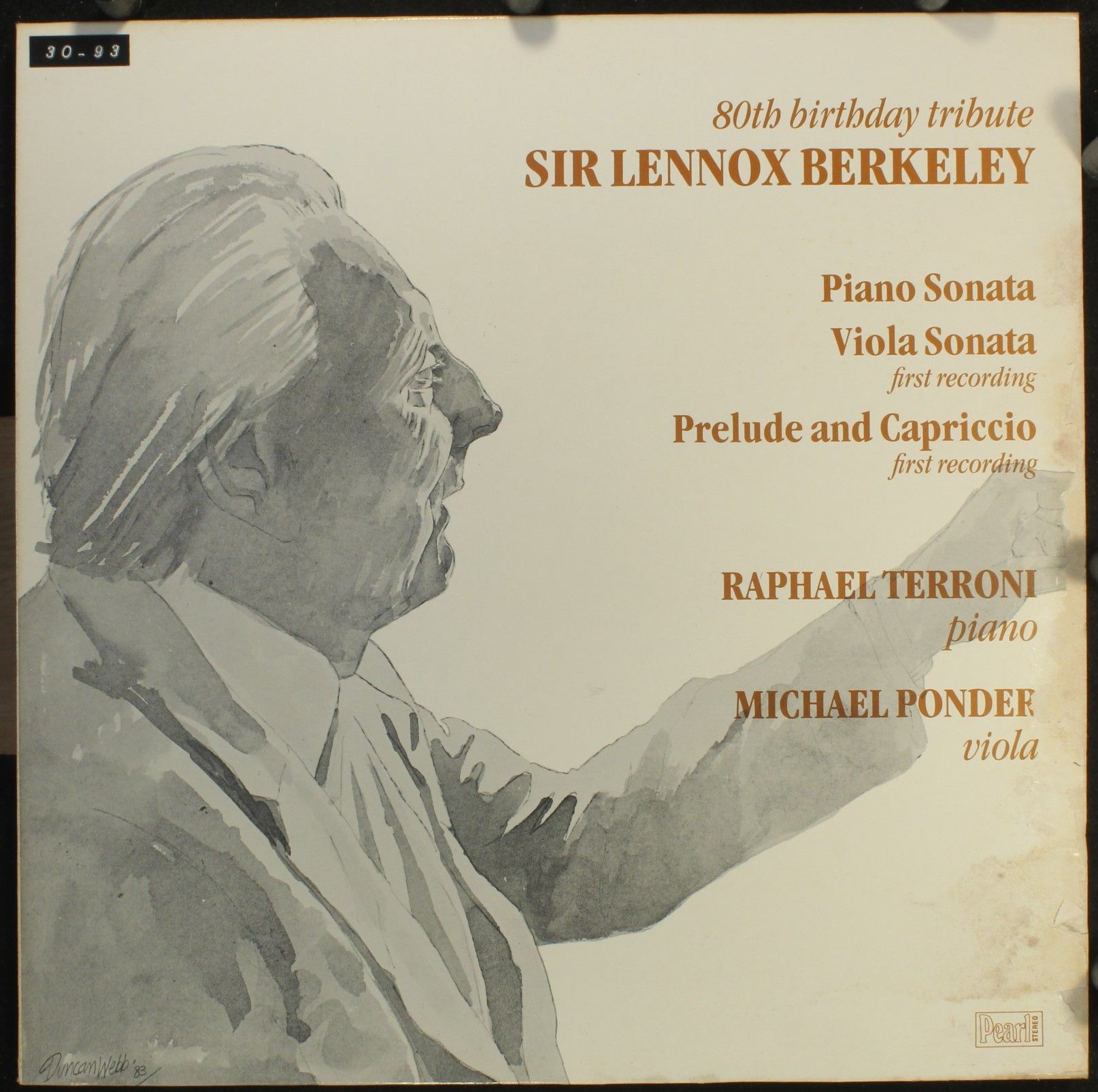 Pearl SHE 576 - Lennox Berkeley, Raphael Terroni, Michael Ponder