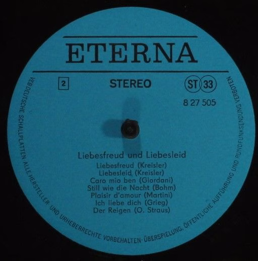 Eterna 8 27 505 - Various - Liebesfreud Und Liebesleid - Image 4