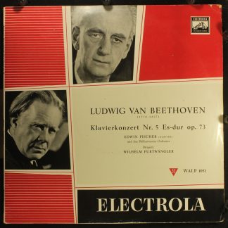 Electrola WALP 1051 - Ludwig Van Beethoven, Edwin Fischer, Philh