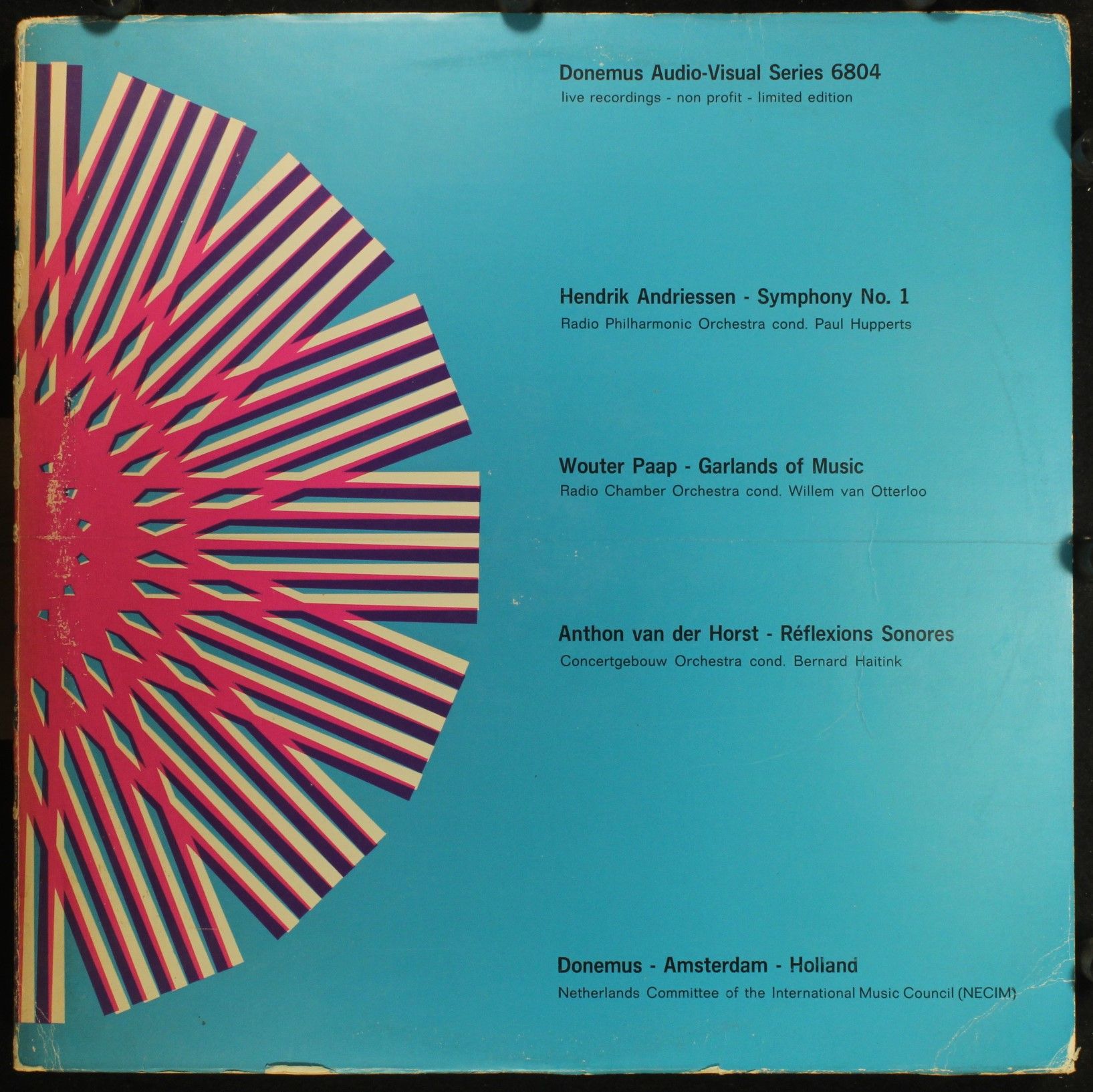 Donemus DAVS 6804 - Hendrik Andriessen, Wouter Paap, Anthon van