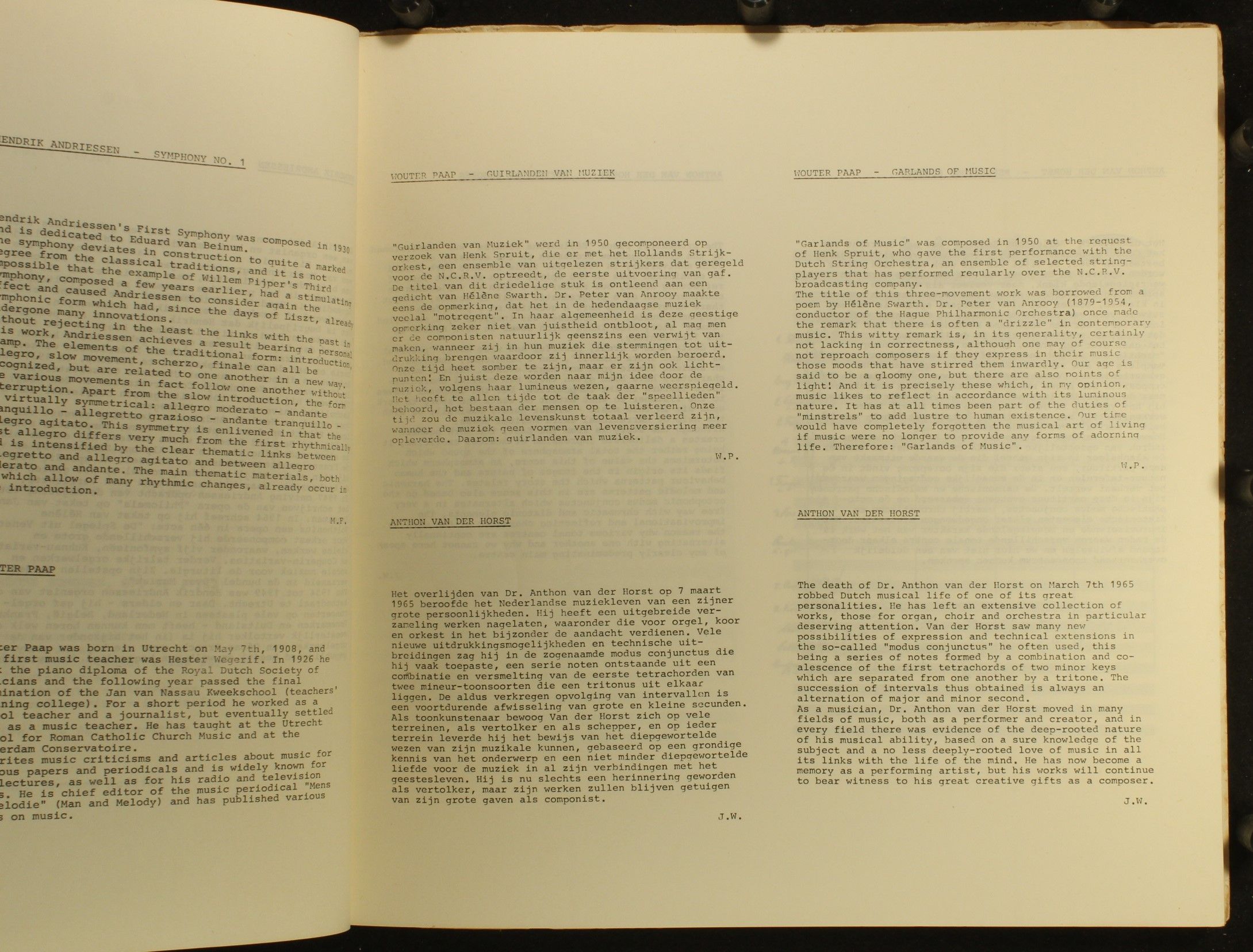 Donemus DAVS 6804 - Hendrik Andriessen, Wouter Paap, Anthon van - Image 2