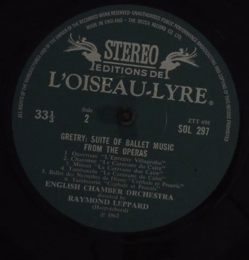 L'Oiseau-Lyre SOL 297 - Jean-Philippe Rameau, Raymond Leppard, E - Image 4