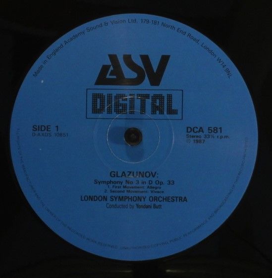 ASV Digital DCA 581 - Alexander Glazunov, London Symphony Orches - Image 3