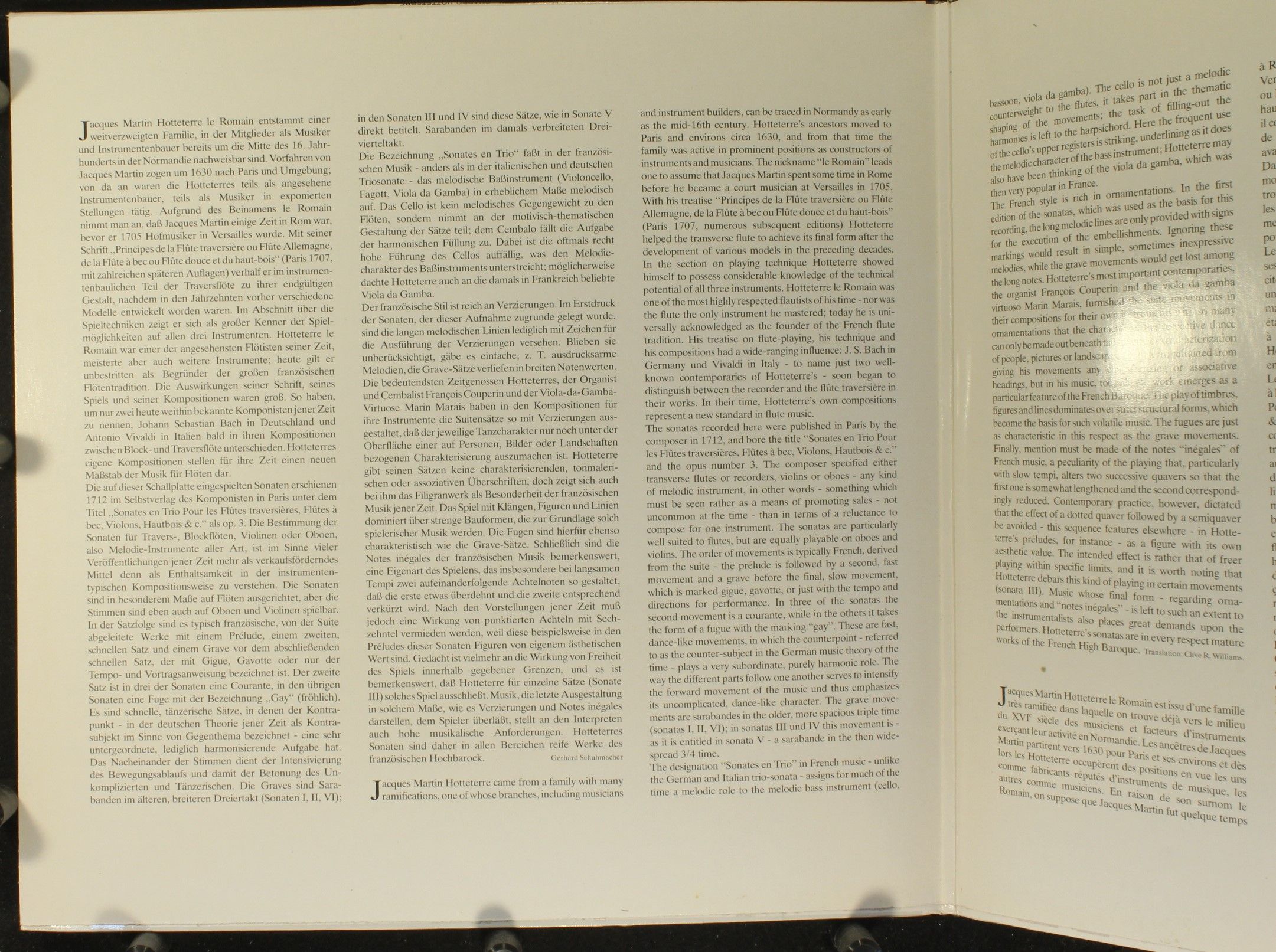 Telefunken 46 263 0 - Jacques Martin Hotteterre, Quadro Hotteter - Image 2