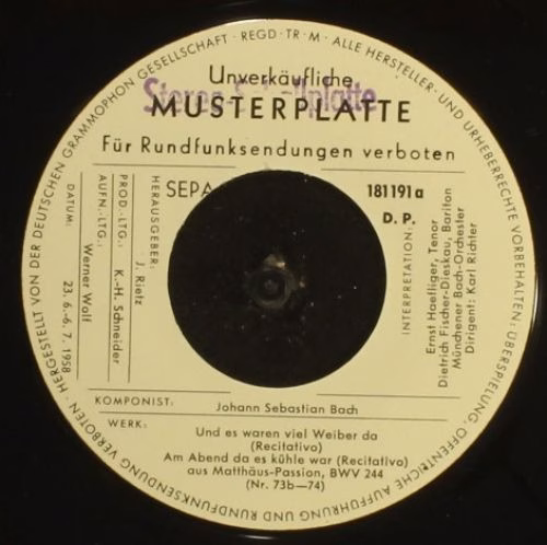 Archiv Produktion 181 191 SEPA - Johann Sebastian Bach - Aus Der - Image 4