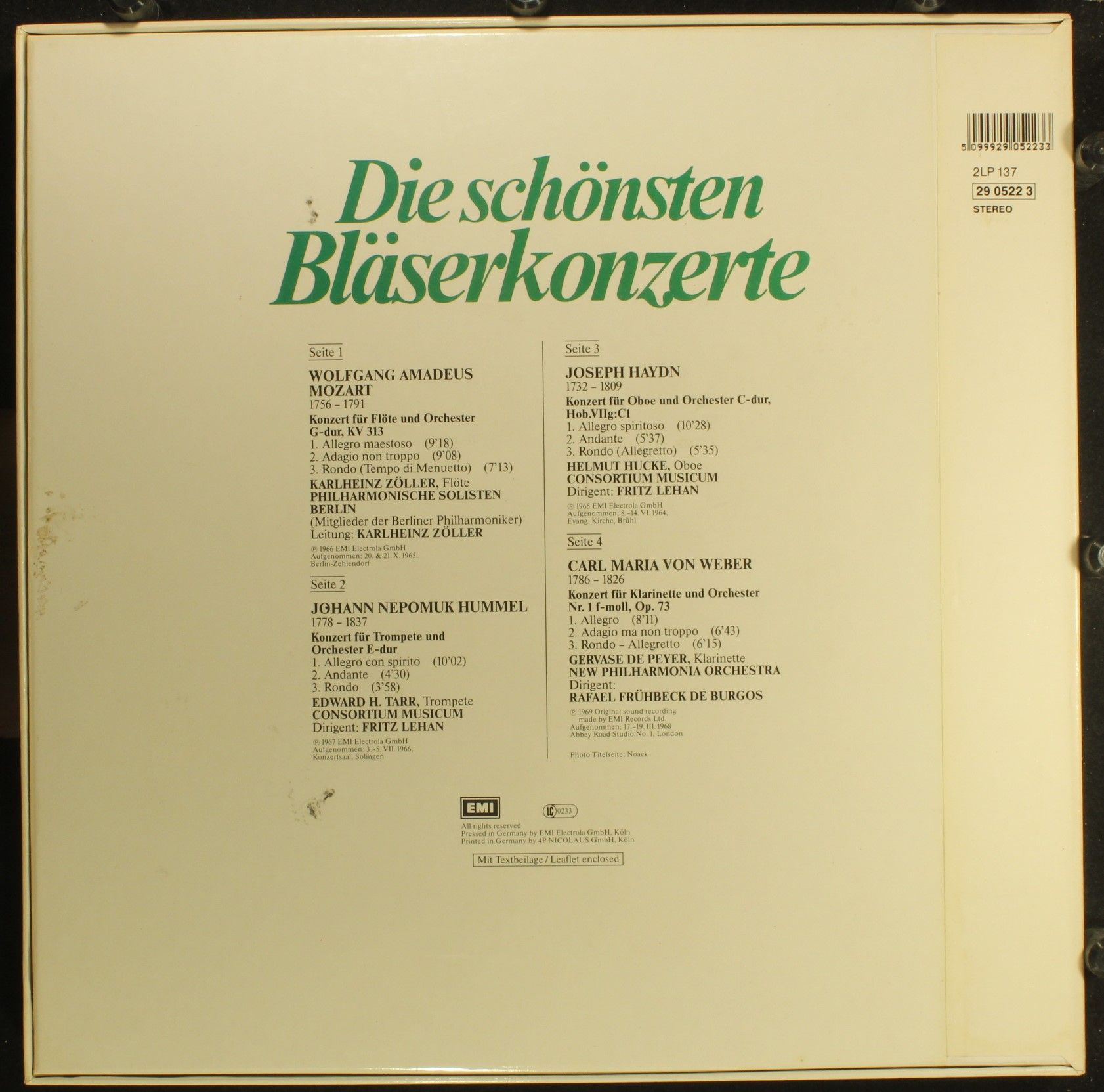 His Master's Voice 1C 137 29 0522 3 - Joseph Haydn, Johann Nepom - Image 2