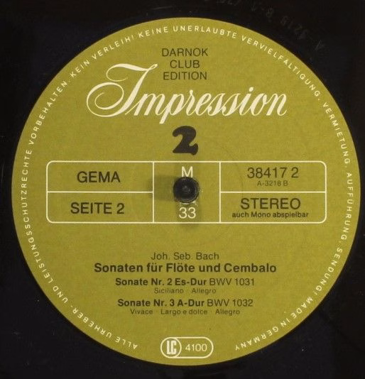 Impression 38 415 6 - Johann Sebastian Bach - 12 Sonaten Für Kon - Image 6