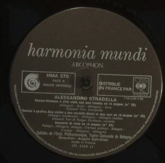 Harmonia Mundi HM 370 - Alessandro Stradella, Orchestra Del Teat