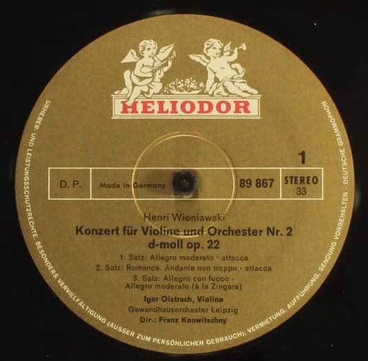 HELIODOR 89 867 - Henryk Wieniawski, Camille Saint-Saëns, Igor O - Image 3